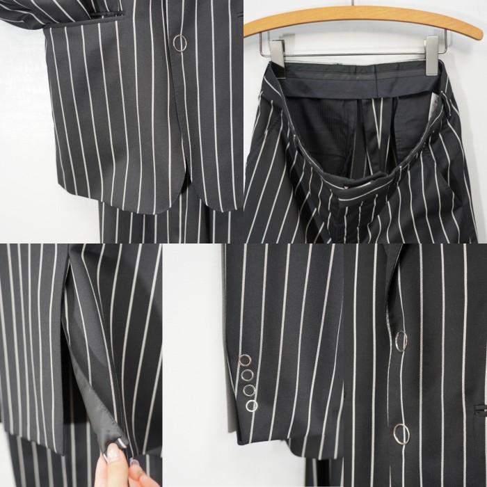 BURBERRY LONDON ENGLAND STRIPE PATTERNED SET UP SUIT MADE IN ITALY