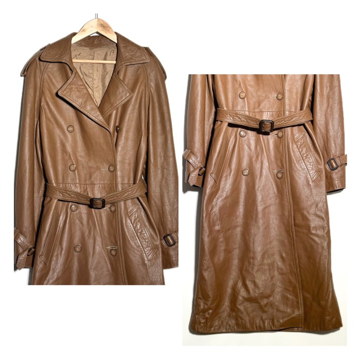 【M.I.C CUIR】vintage long leather coat      レザーコート ロングコート | Vintage.City Vintage Shops, Vintage Fashion Trends