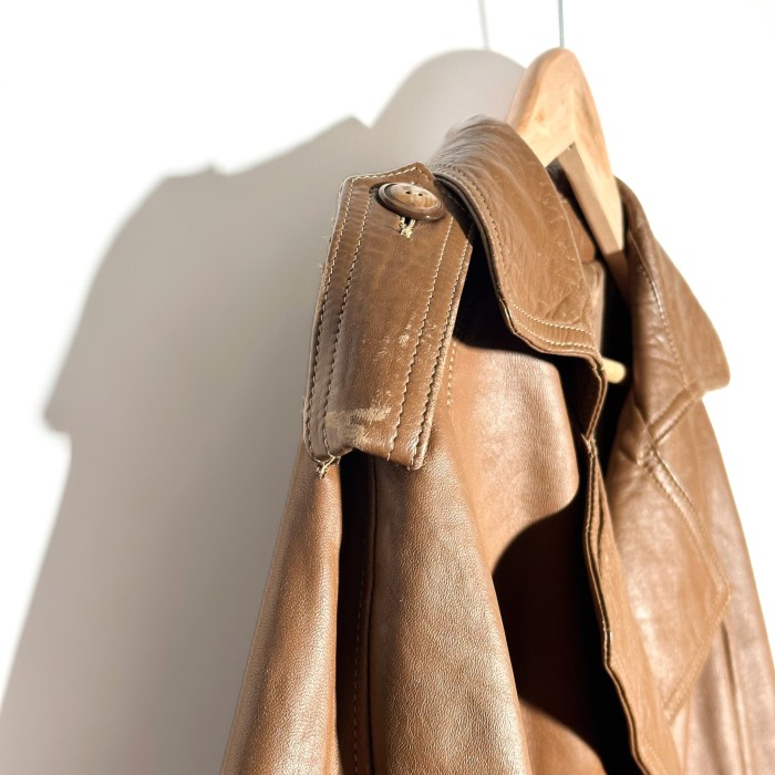 【M.I.C CUIR】vintage long leather coat      レザーコート ロングコート | Vintage.City 빈티지숍, 빈티지 코디 정보