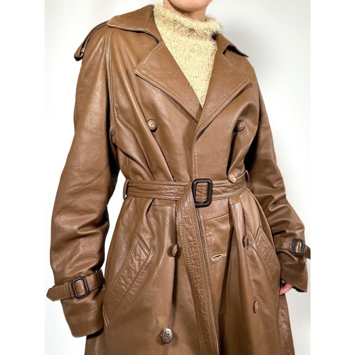 【M.I.C CUIR】vintage long leather coat      レザーコート ロングコート | Vintage.City Vintage Shops, Vintage Fashion Trends