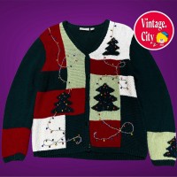 181)ビンテージクリスマスカーディガン | Vintage.City 古着屋、古着コーデ情報を発信