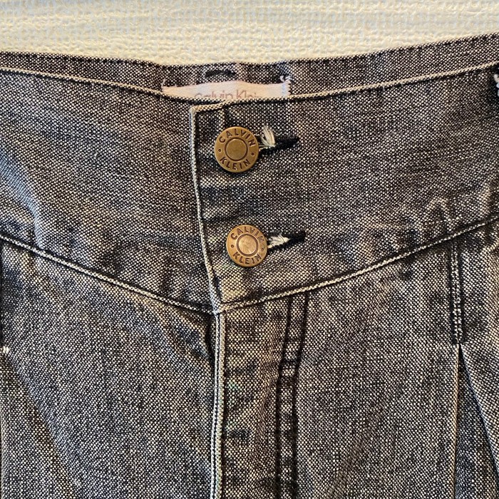 Old CK Black Denim Pants | Vintage.City 古着屋、古着コーデ情報を発信