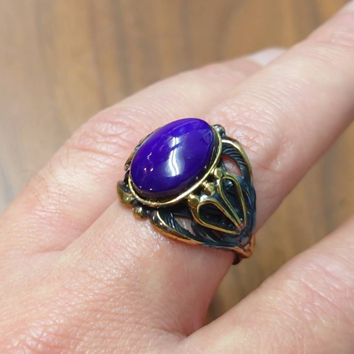 Purple Stone Ring 石付き デザイン リング FREE SIZE | Vintage.City 빈티지숍, 빈티지 코디 정보