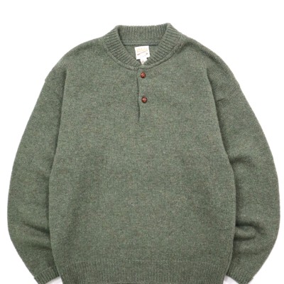 USED 90s Cabela’s Henryneck knit sweater | Vintage.City 古着屋、古着コーデ情報を発信
