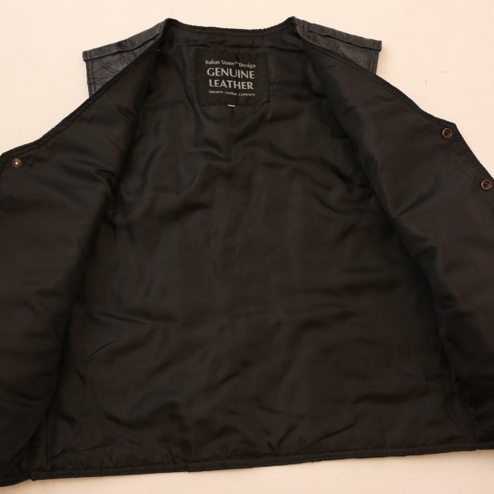 デザイン レザーベスト Design Leather Vest # | Vintage.City 古着屋、古着コーデ情報を発信
