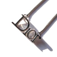「Christian Dior」 Vintage Silver Tone Logo Necklace | Vintage.City 古着屋、古着コーデ情報を発信