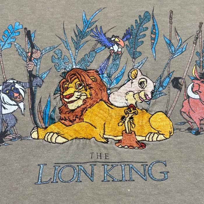 90s Disney THE LION KING tシャツ ライオンキング  ディズニー　USA アメリカ製　刺繍　XL | Vintage.City 古着屋、古着コーデ情報を発信