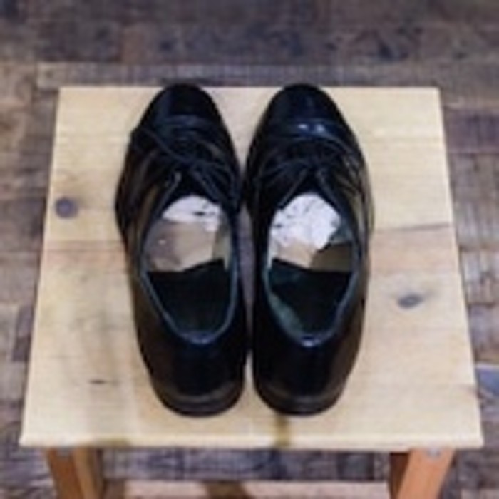 old " bostonian " black leather shoes | Vintage.City 古着屋、古着コーデ情報を発信
