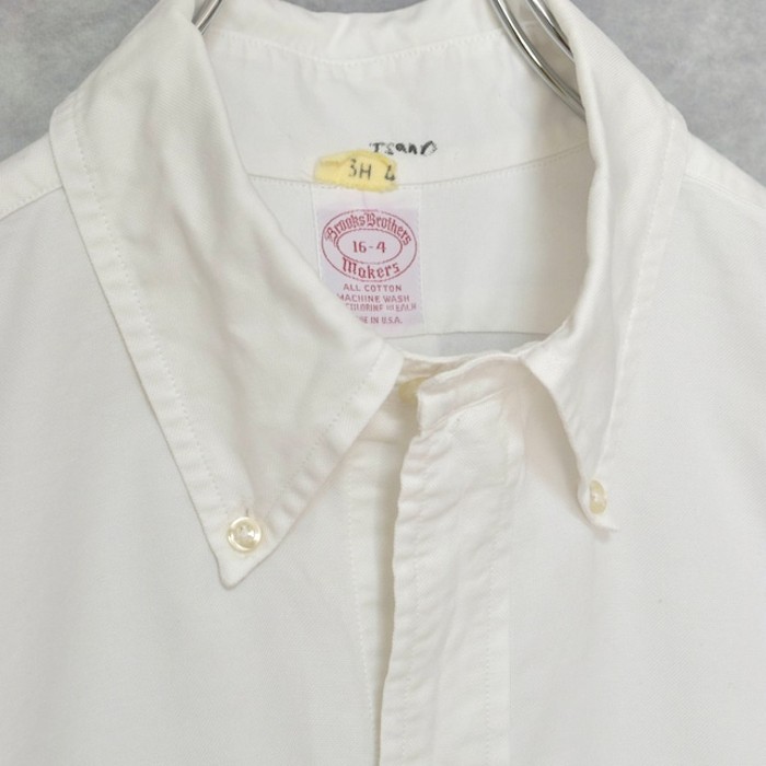 old " brooks brothers " white cotton oxford BD shirts | Vintage.City 古着屋、古着コーデ情報を発信