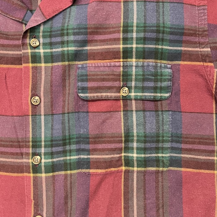 90'S RALPH LAUREN フランネル 長袖 オープンカラーシャツ チェック柄 (VINTAGE) | Vintage.City 古着屋、古着コーデ情報を発信
