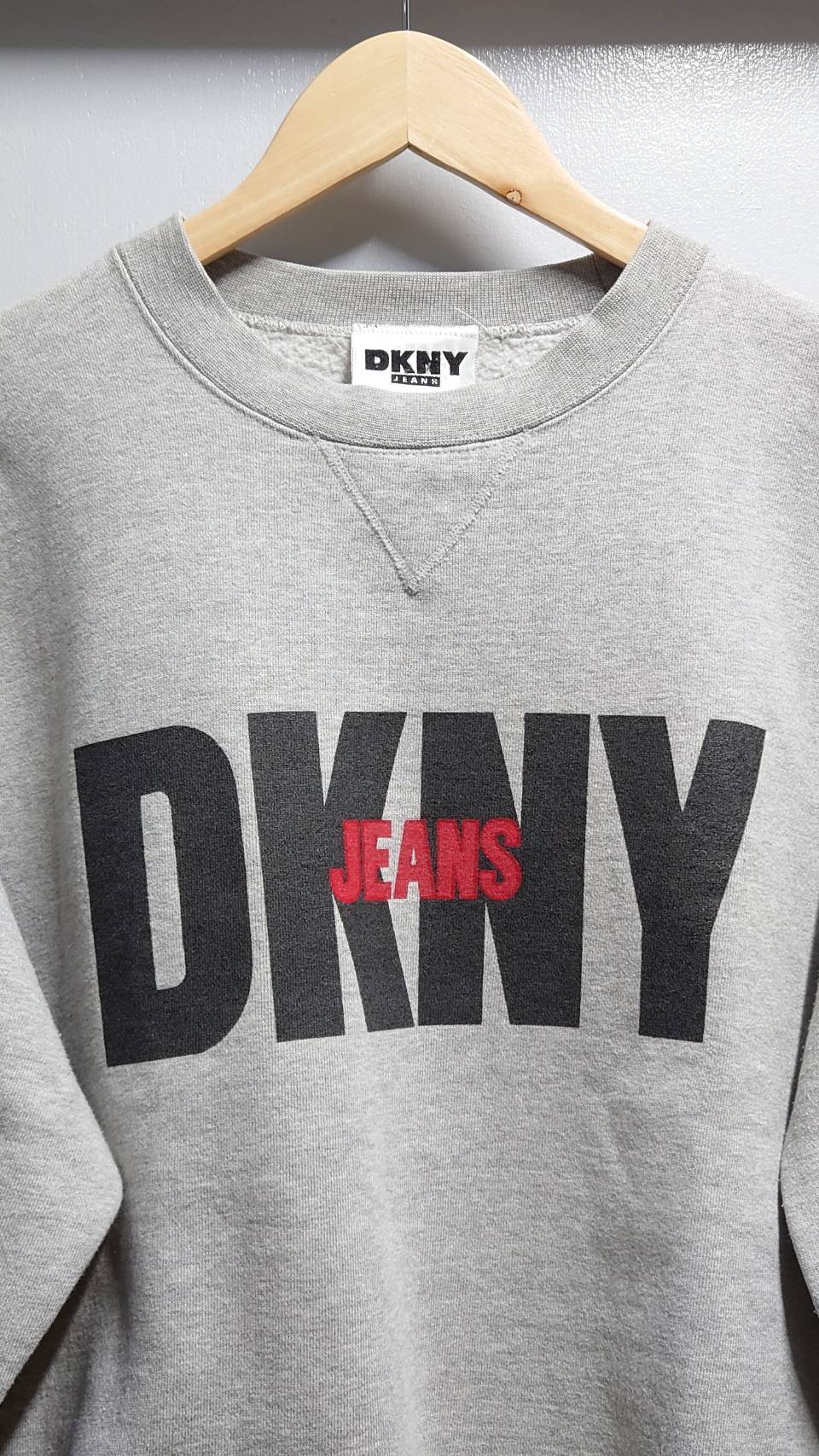 90's DKNY JEANS USA製 ロゴ プリント スウェット トレーナー