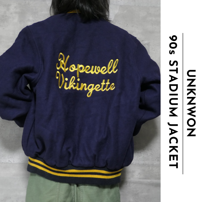 VINTAGE 90s L Stadium jacket -UNKNOWN- | Vintage.City 古着屋、古着コーデ情報を発信