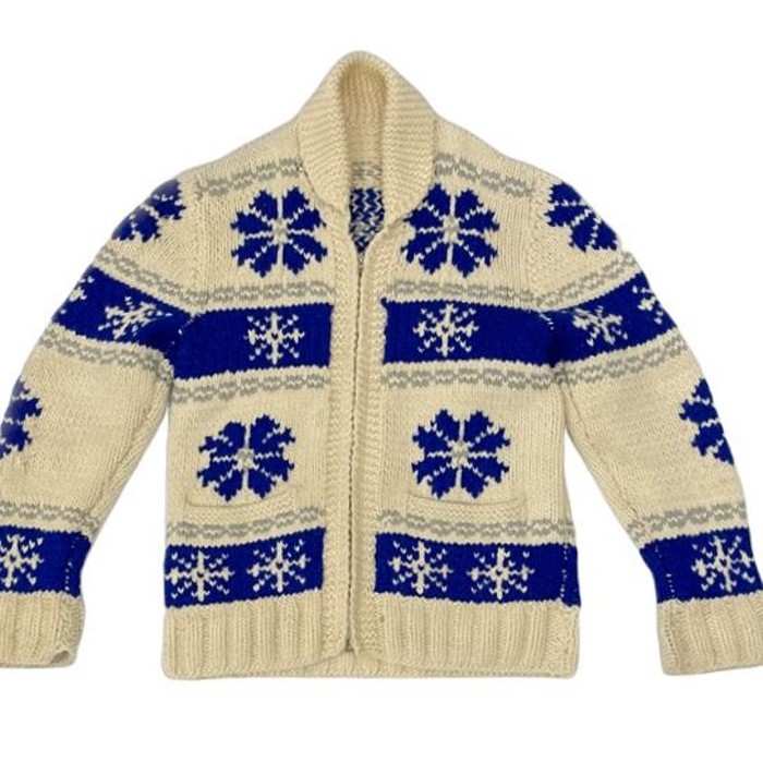 60's Vintage ビンテージ カウチンセーター Cowichan sweater 雪柄 ...