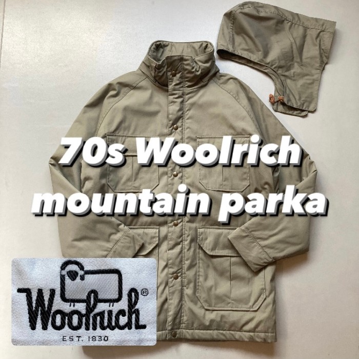 70s Woolrich mountain parka  70年代 ウールリッチ マウンテンパーカー | Vintage.City 빈티지숍, 빈티지 코디 정보