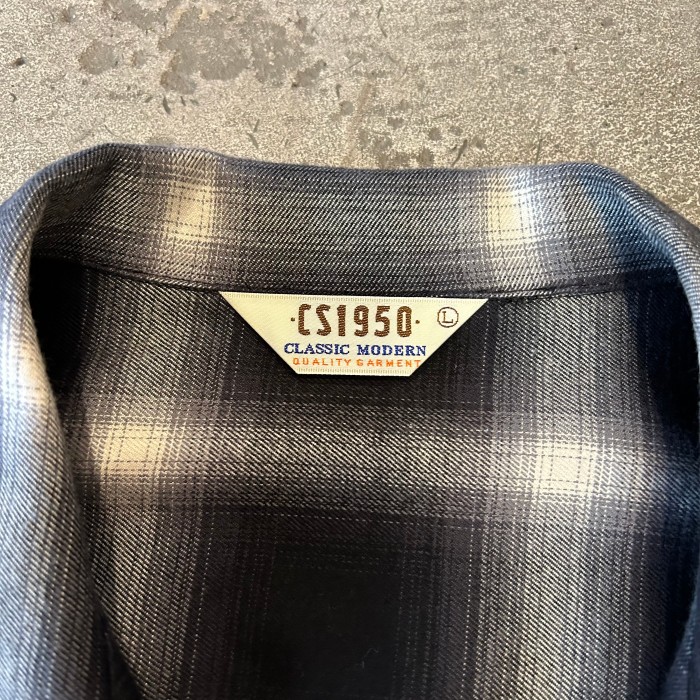 CS 1950  オンブレ  チェック  シャツ | Vintage.City 古着屋、古着コーデ情報を発信