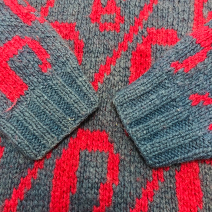 Ecuador Knit/Wool originals/L/！マークデザイン/エクアドルニット/セーター/Hand made/ネイビー/ピンク/エクアドル製/古着/ヴィンテージ | Vintage.City 古着屋、古着コーデ情報を発信