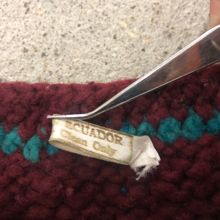 Ecuador Knit/Wool Cardigan/L相当/エクアドルニットカーディガン/ネイティブ柄/ボルドー/バーガンディー/古着/ヴィンテージ | Vintage.City 빈티지숍, 빈티지 코디 정보