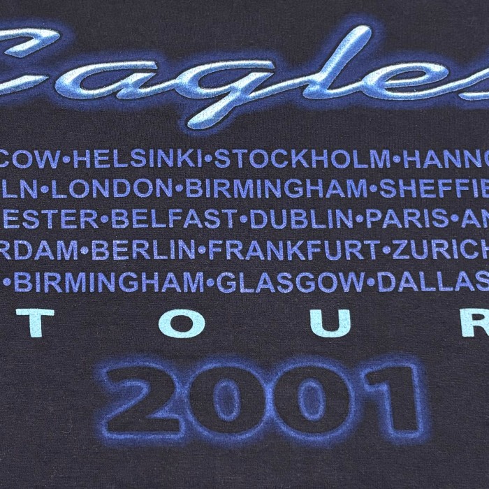 00s Eagles Hotel California 2001 tシャツ イーグルス　バンド　バンT ツアー　XL スクリーンスターズ　 | Vintage.City 古着屋、古着コーデ情報を発信