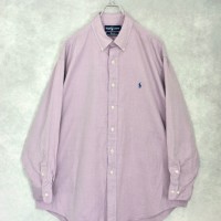 old " polo ralph lauren " herringbone 2ply cotton BD shirts | Vintage.City 古着屋、古着コーデ情報を発信