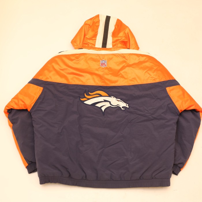 NFL デンバー・ブロンコス ナイロンジャケット Denver Broncos Hooded Nylon Jacket# | Vintage.City 古着屋、古着コーデ情報を発信