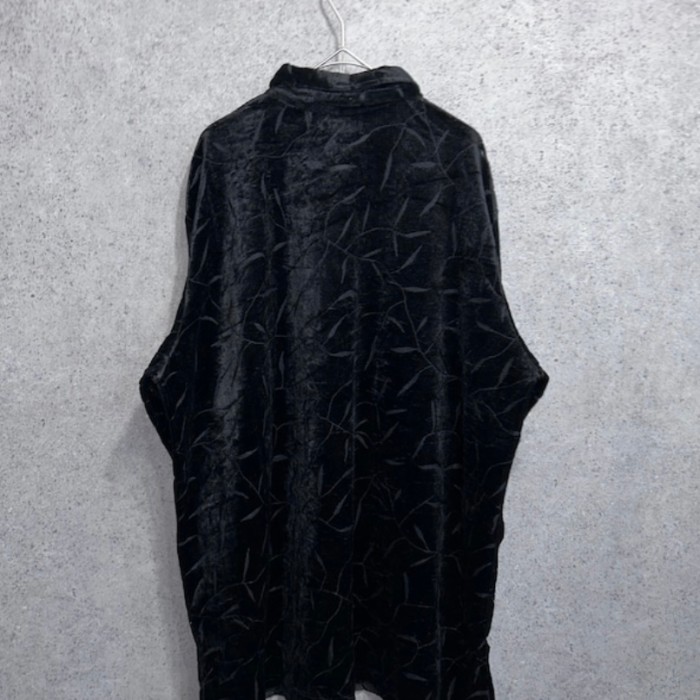 ベロアシャツ　黒 | Vintage.City 古着屋、古着コーデ情報を発信