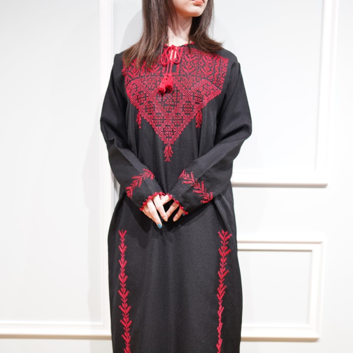 *SPECIAL ITEM* USA VINTAGE EMBRIDERY DESIGN ETHNIC LONG ONE PIECE/アメリカ古着刺繍デザインエスニックロングワンピース | Vintage.City 古着屋、古着コーデ情報を発信