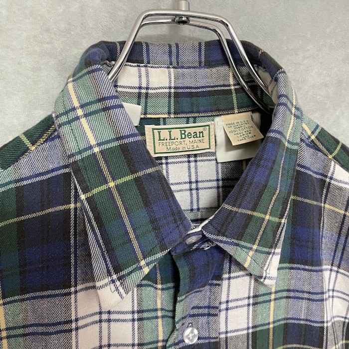 old “ L.L.bean " light flannel cotton l/s shirts | Vintage.City 古着屋、古着コーデ情報を発信