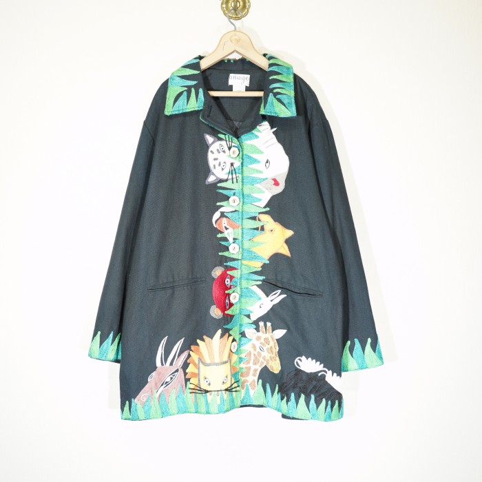 *SPECIAL ITEM* USA VINTAGE anage ANIMAL EMBROIDERY DESIGN JACKET/アメリカ古着アニマル刺繍デザインジャケット | Vintage.City 古着屋、古着コーデ情報を発信
