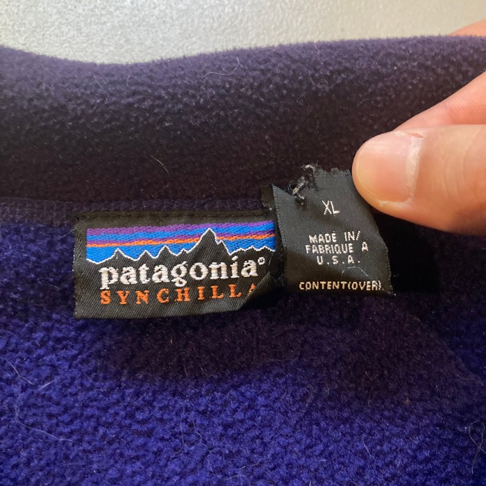 90s Patagonia synchilla pullover fleece jacket “size XL” “made in USA🇺🇸” パタゴニア シンチラ プルオーバーフリースジャケット アメリカ製 | Vintage.City 古着屋、古着コーデ情報を発信