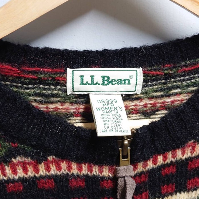 80-90’s L.L.Bean フェアアイル柄 ニット カーディガン | Vintage.City 古着屋、古着コーデ情報を発信