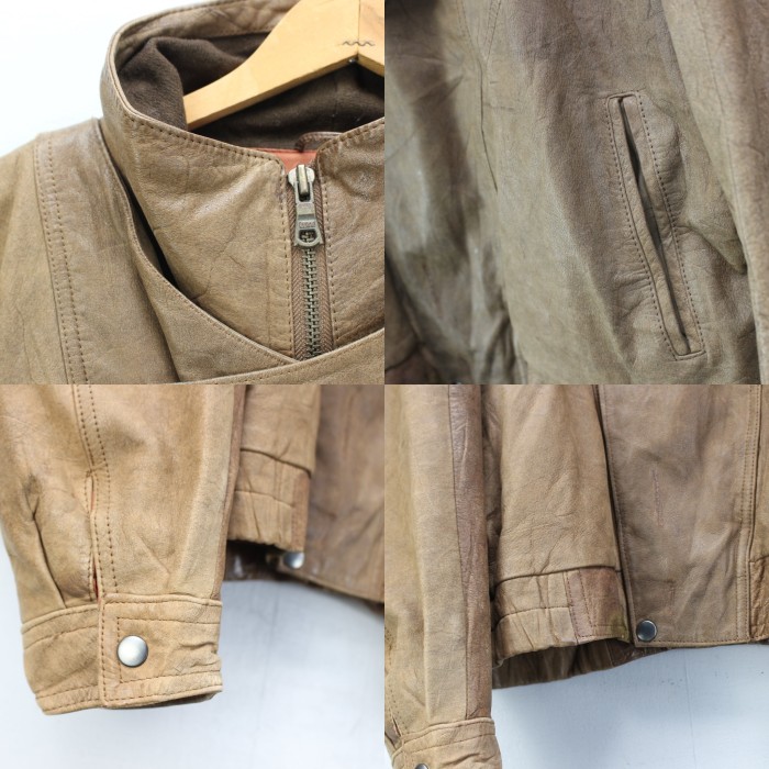 USA VINTAGE Adventure Bound HIGH NECK 2WAY LEATHER BLOUSON/アメリカ古着ハイネック2wayレザーブルゾン | Vintage.City 古着屋、古着コーデ情報を発信