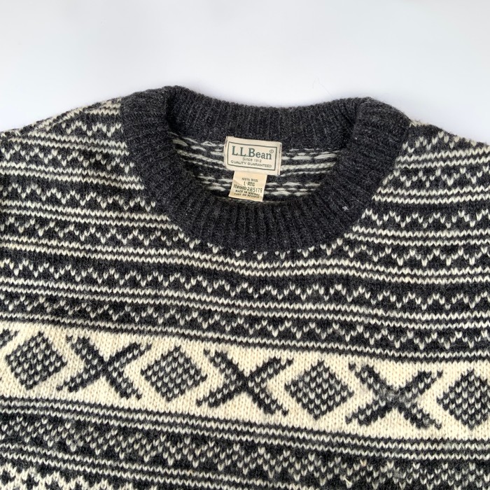 LL Bean “Snow birdseye Sweater” 00s エルエルビーン　セーター　スノー柄　バーズアイ | Vintage.City 빈티지숍, 빈티지 코디 정보