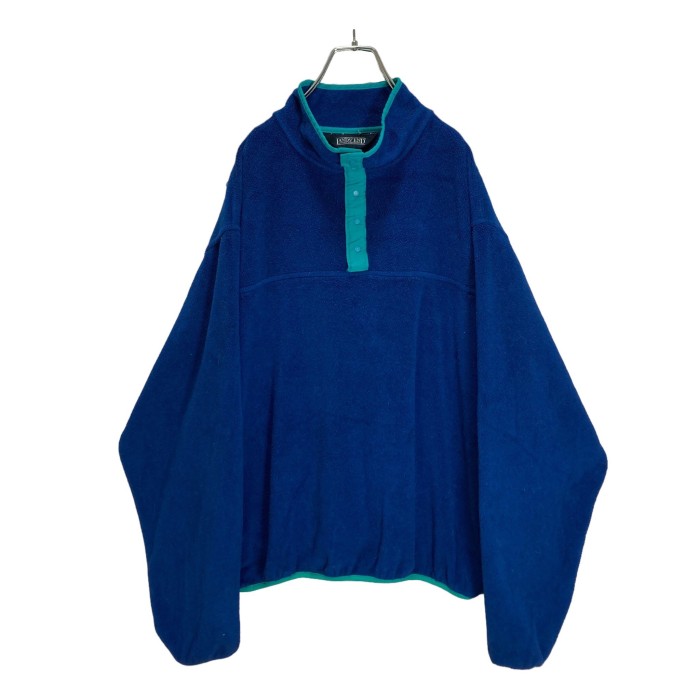 90s LAND'S END bi-color fleece pullover | Vintage.City 古着屋、古着コーデ情報を発信