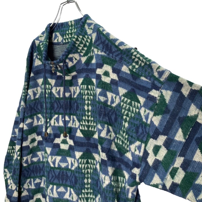 90s VENEZIA zip-up native pattern fleece | Vintage.City 古着屋、古着コーデ情報を発信