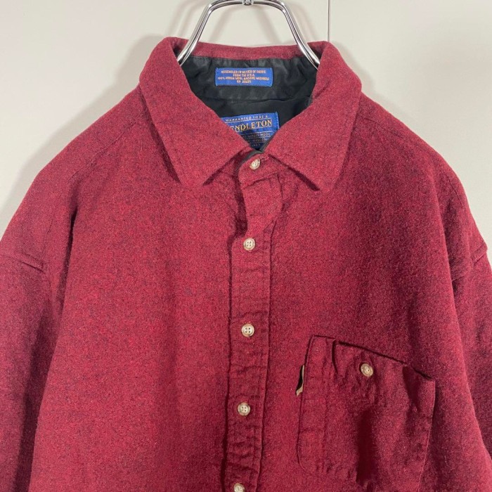 PENDLETON usa製 elbow patch wool shirt size XL | Vintage.City 古着屋、古着コーデ情報を発信