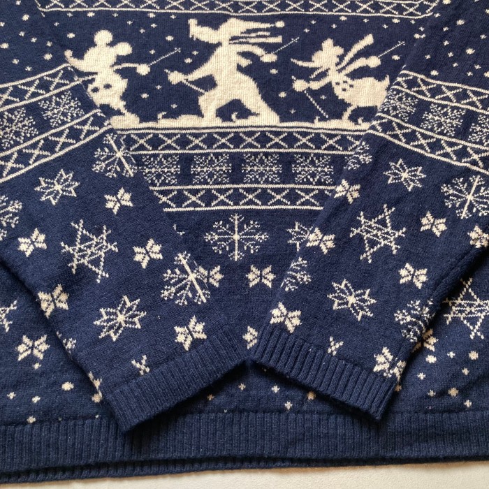 Adventure ahead × Disney store wool ski Nordic sweater “size XL” アドベンチャーアヘッド ディズニーコラボ ウールスキーノルディックセーター | Vintage.City 古着屋、古着コーデ情報を発信