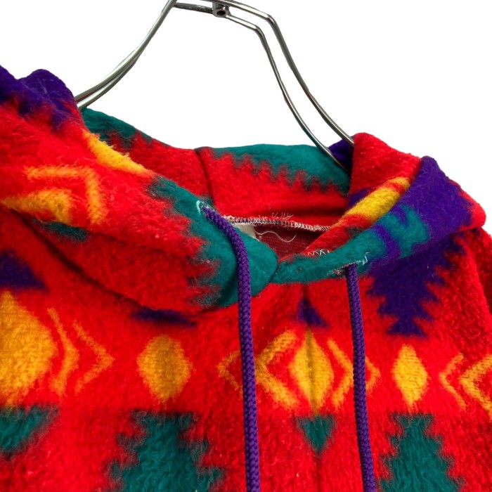 80-90s vintage multicolored native fleece hoodie | Vintage.City 古着屋、古着コーデ情報を発信