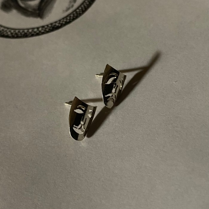 silver925 two face pierce | Vintage.City 古着屋、古着コーデ情報を発信