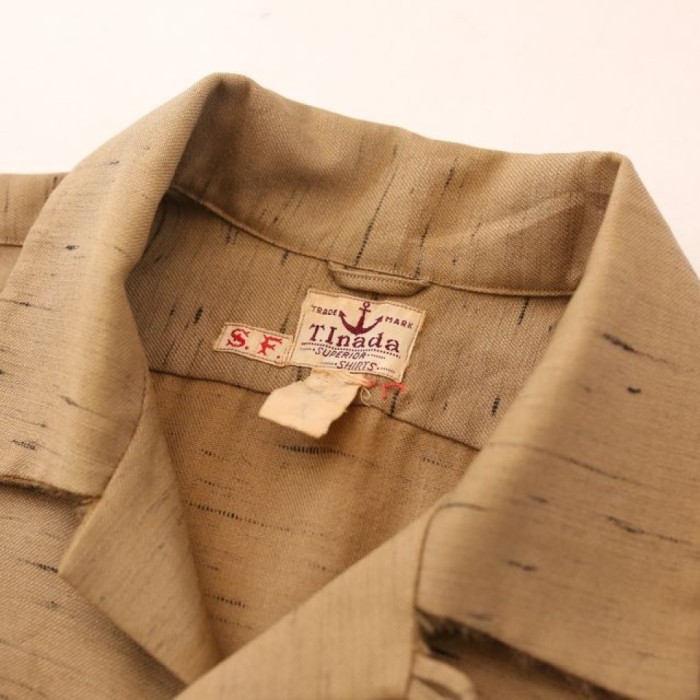 50's Open Collar Jacquard Shirt | Vintage.City 빈티지숍, 빈티지 코디 정보