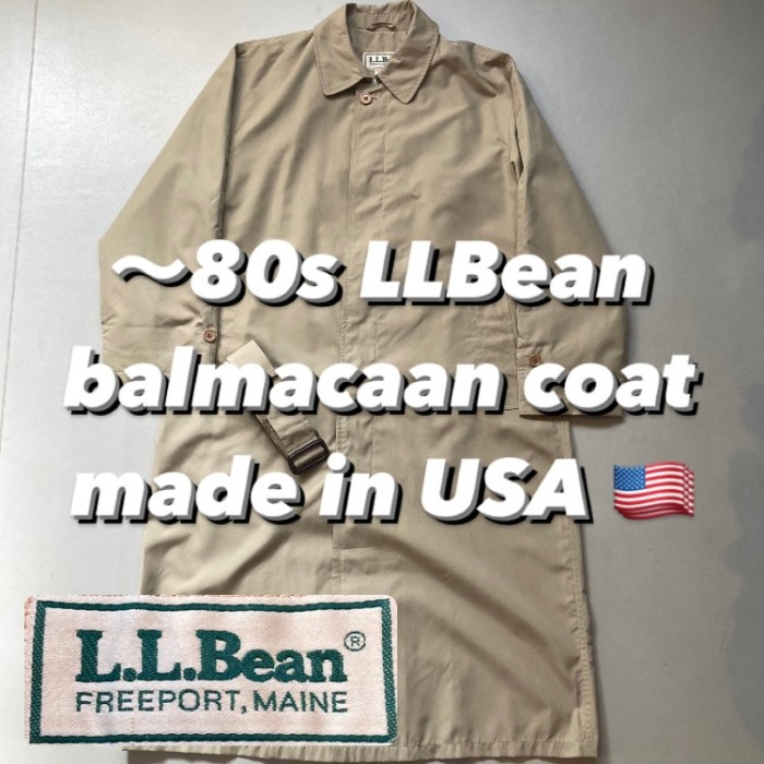 80's L.L. Bean ステンカラー コート エルエルビーン バルマカーン