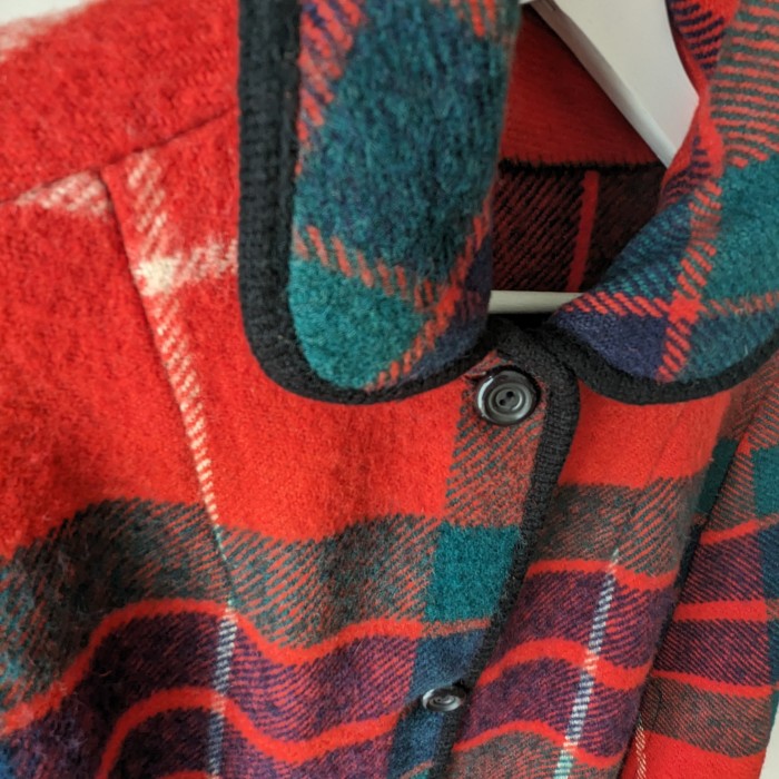 Scotland vintage tartan check wool poncho | Vintage.City 古着屋、古着コーデ情報を発信