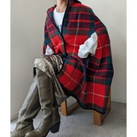 Scotland vintage tartan check wool poncho | Vintage.City 빈티지숍, 빈티지 코디 정보