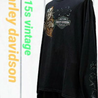 レア！  2015sビンテージ ハーレーダビッドソン マルチ ロンT Tシャツ | Vintage.City 빈티지숍, 빈티지 코디 정보