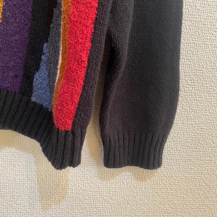CONCRETE Multi Crazy Pattern Sweater | Vintage.City 古着屋、古着コーデ情報を発信