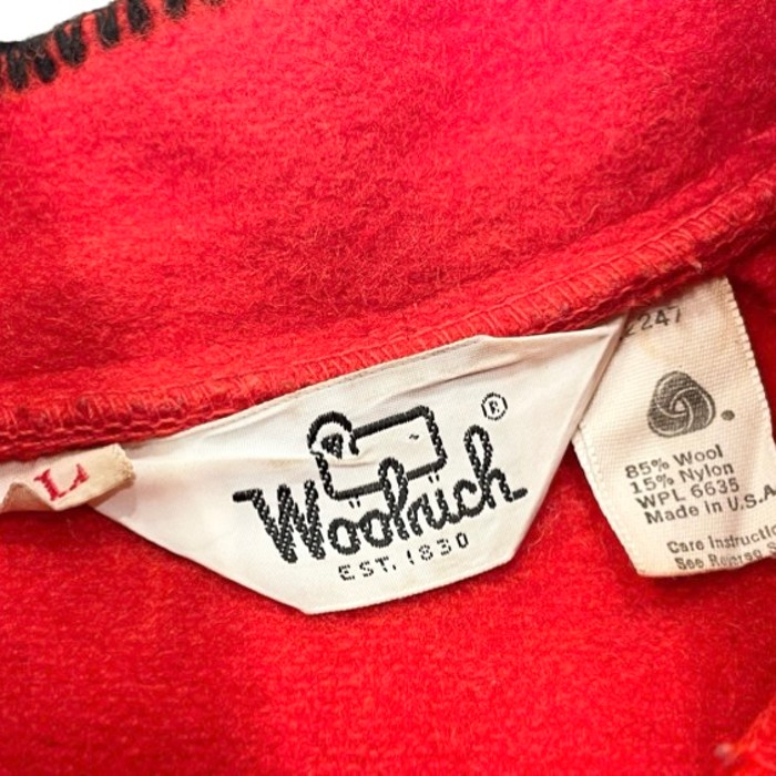 70s vintage WOOLRICH WOOL BLANKET HALF SNAP JACKET made in USA | Vintage.City 古着屋、古着コーデ情報を発信
