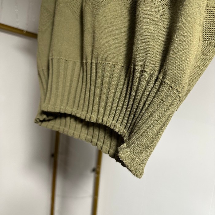 Miss Chloe Short Sleeve Knit Khaki | Vintage.City 古着屋、古着コーデ情報を発信