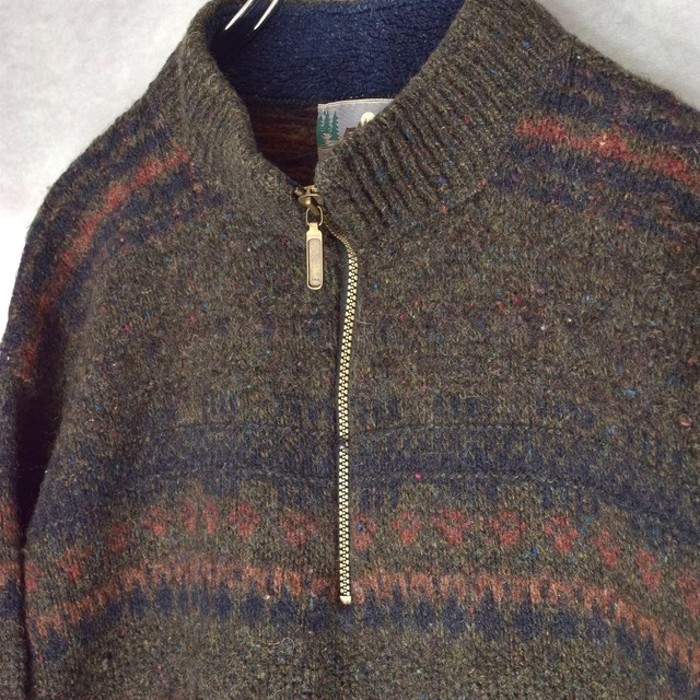 Vintage Wool Zip Knit