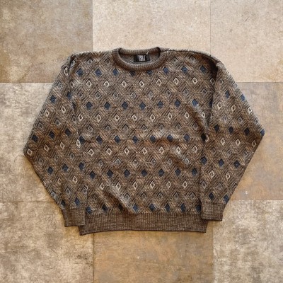 TSR USA argyle pattern knit | Vintage.City 古着屋、古着コーデ情報を発信