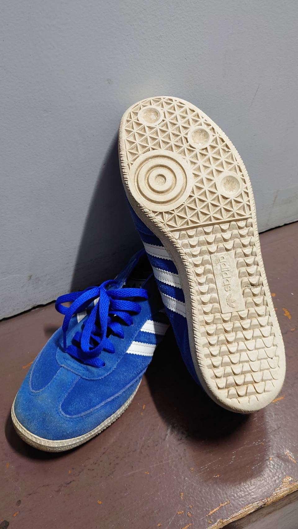 adidas SAMBA BLUE/WHITE US9 27cm サンバ | Vintage.City