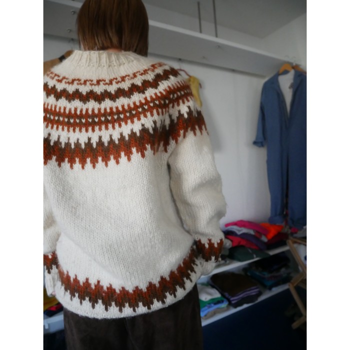 Nordic knit chocolate | Vintage.City 古着屋、古着コーデ情報を発信